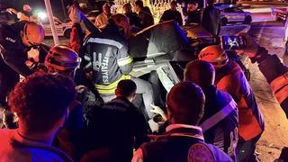 Erzurum'da feci kaza! Kamyon 6 araca çarptı, 7 kişi yaralandı