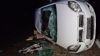 Karabük'te devrilen otomobildeki 3'ü çocuk 5 kişi yaralandı