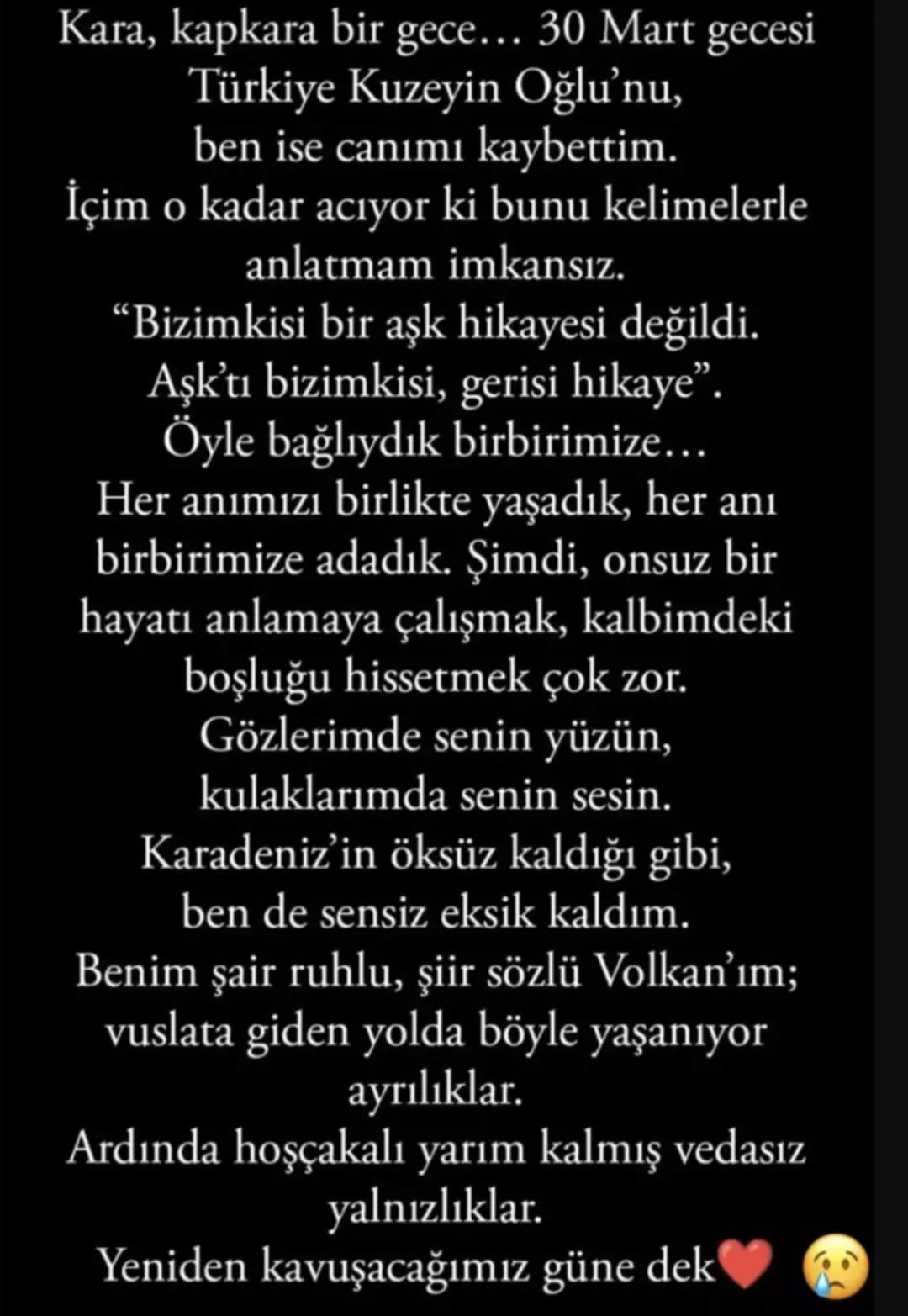 Volkan Konak ın eşi Selma Konak ın paylaşımı duygulandırdı: Bizimkisi bir aşk hikâyesi değildi, aşktı... 2