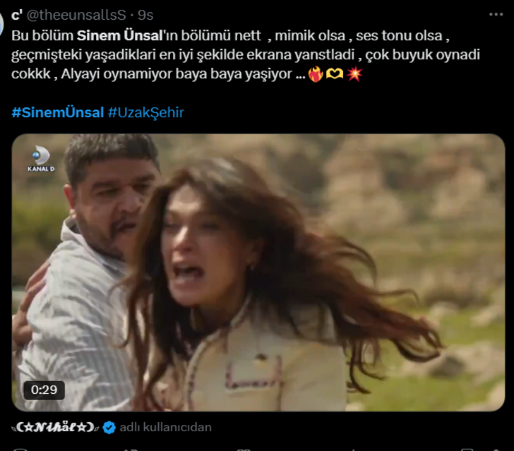 Uzak Şehir'in 20. bölümüne Alya damga vurdu! Sinem Ünsal'ın oyunculuğu sosyal medyayı salladı G2