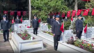 Polis haftası nedeniyle Tekirdağ'da şehitlikte anma greçekleştirildi