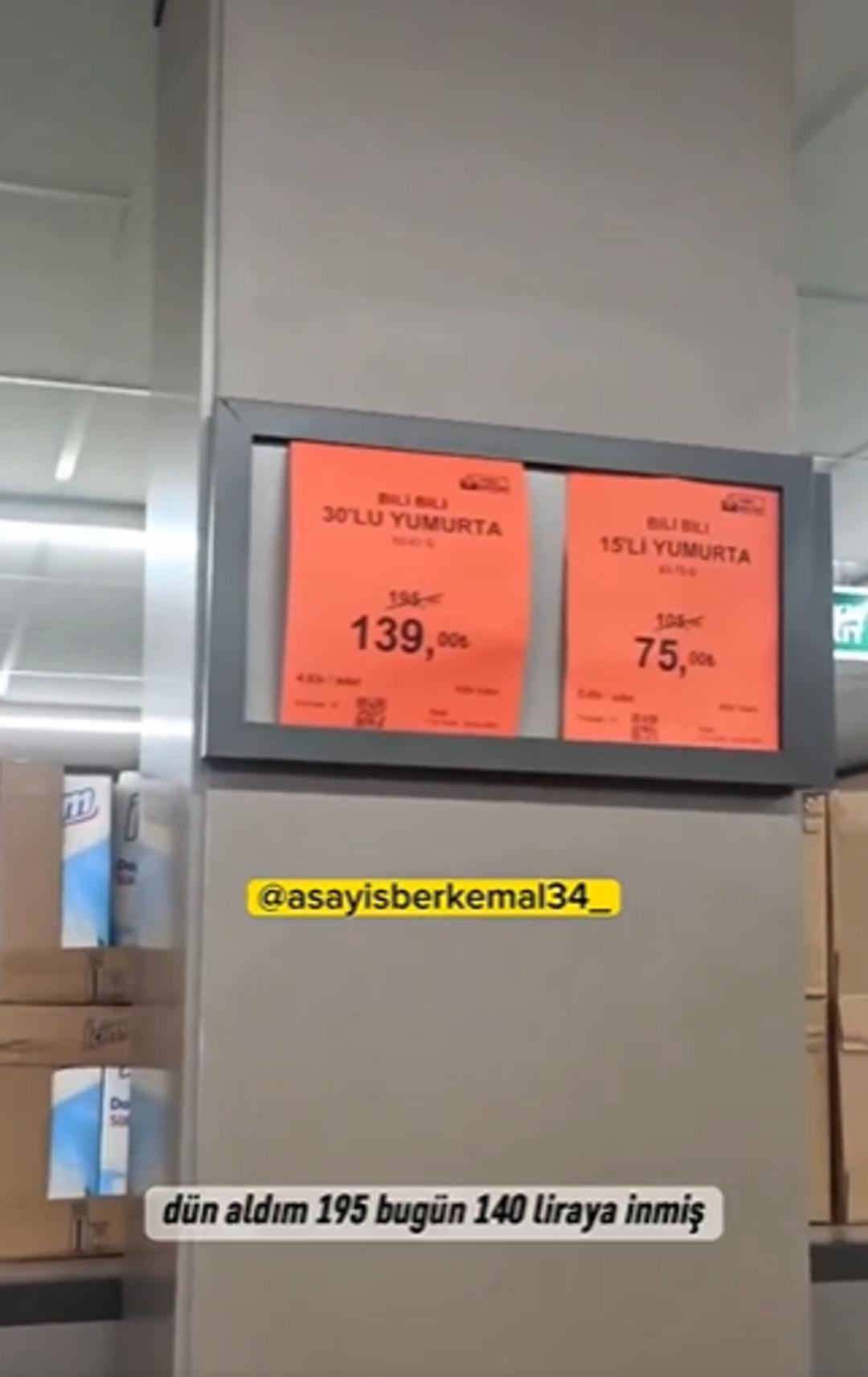 Marketteki fiyat etiketini gören vatandaş isyan etti: "Araştırılsın" diyerek video yayınladı 1