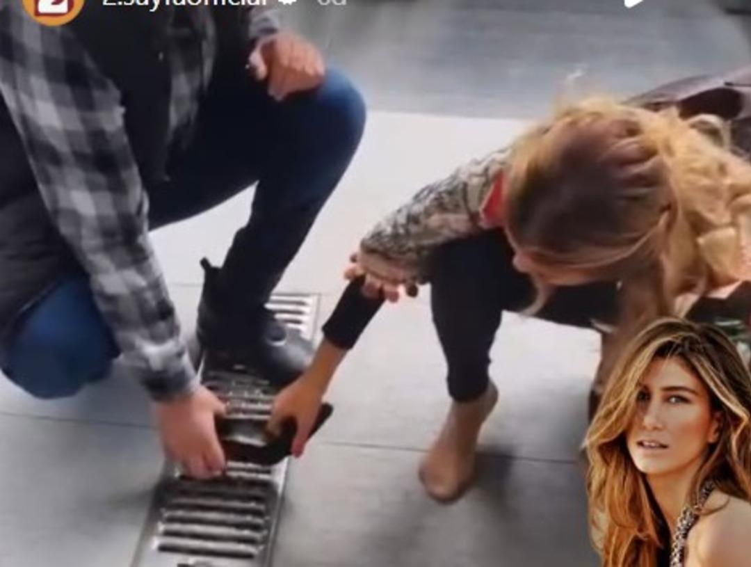 Nadide Sultan ın talihsiz anları! Topuğu mazgala sıkıştı! Yüzünü kapattı...  2