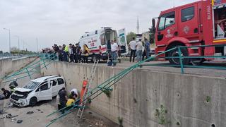 Hatay'da feci kaza! Fren yerine gaza bastı, otomobil su kanalına uçtu