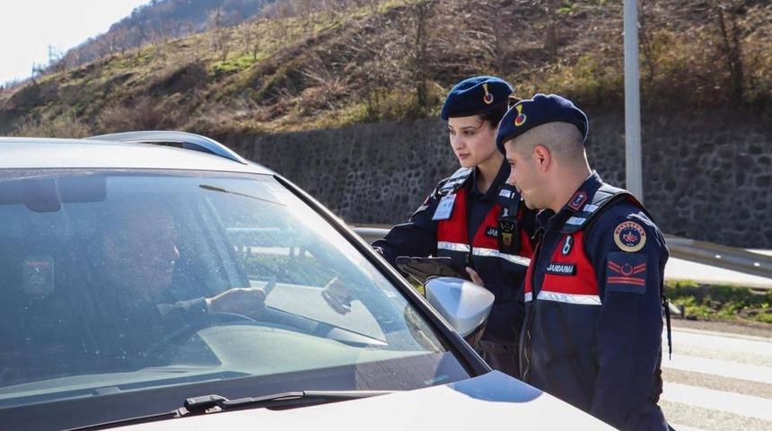 Ordu'da Jandarma 1 haftada 43 bin kişiyi sorguladı