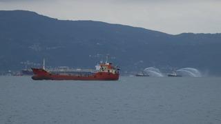 İzmit Körfezi'nde tanker gemisinde korkutan yangın