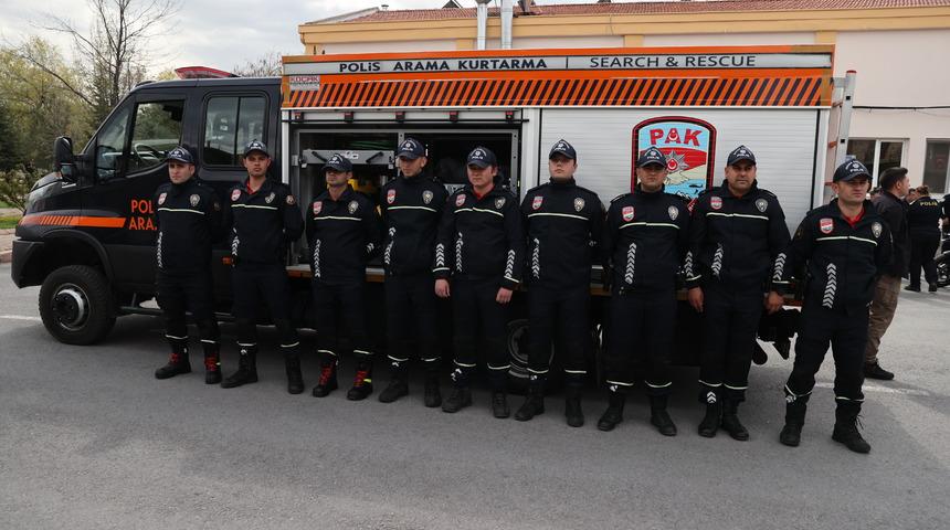 Kayseri Emniyet Müdürlüğüne tahsis edilen 21 araç hizmete alındı