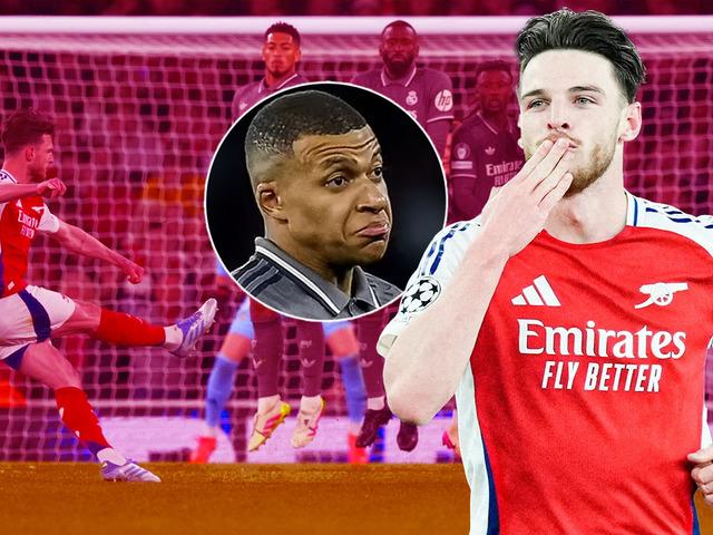 Şampiyonlar Ligi'nde Declan Rice'dan Real Madrid'e 2 füze! 12 dakikada tarihe geçti...