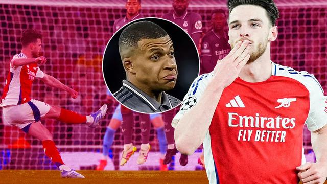 Şampiyonlar Ligi'nde Declan Rice'dan Real Madrid'e 2 füze! 12 dakikada tarihe geçti...