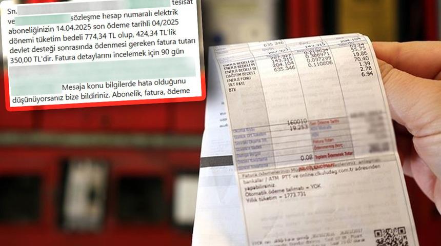 'Destek' tutarlı ödeme dönemi... Bu mesajla ödeyeceğiniz faturayı detaylıca görebileceksiniz! 