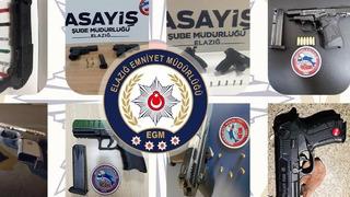 Elazığ’da 22 adet ruhsatsız silah ele geçirildi