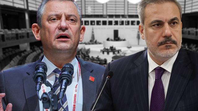 CHP lideri Özgür Özel'den Bakan Hakan Fidan'a: Ben seçilerek geldim, sen dışişleri sekreterisin
