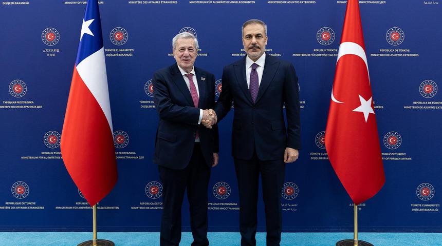 Bakan Fidan, Şilili mevkidaşı Klaveren ile bir araya geldi