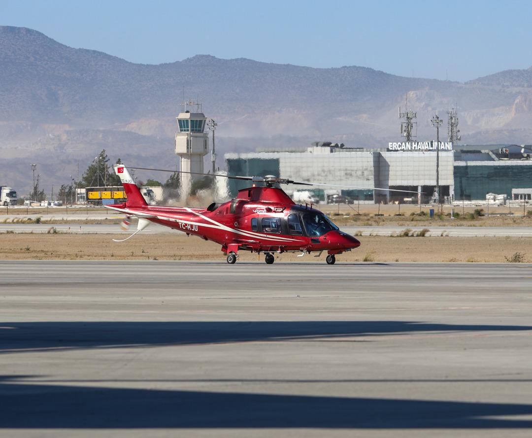 Türkiye ile KKTC arasında taksi helikopter seferleri başladı 2