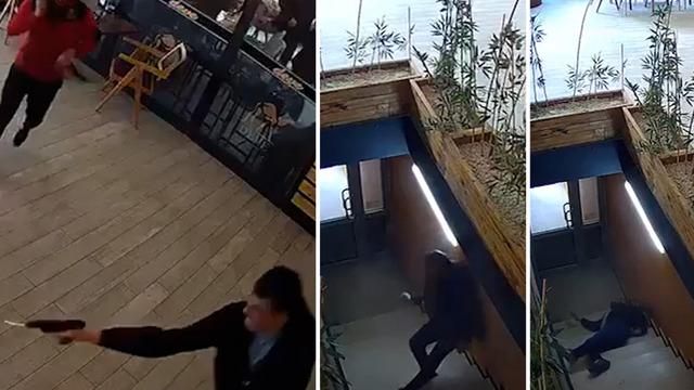 Cinayet anı kamerada! Silahını peş peşe ateşledi...