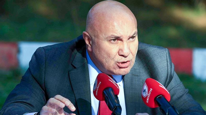 Samsunspor Başkanı Yüksel açtı ağzını yumdu gözünü: "Prim yapmayı bırakın ve pis ellerinizi üzerimizden çekin artık"