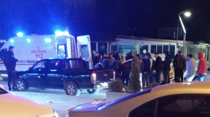 Konya'da devrilen motosikletteki 2 kişi yaralandı