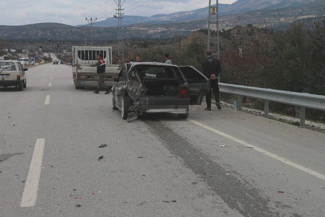 Mut’ta trafik kazası: 1 yaralı