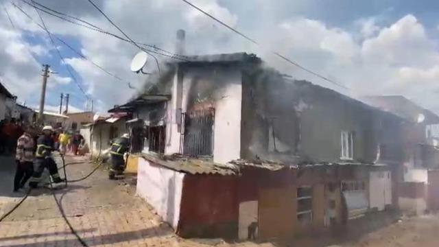 Biga'da ev yangını