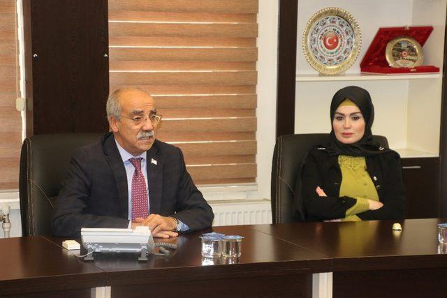 Türk demokratlar birliği üyelerinden büyükşehir belediyesine ziyaret