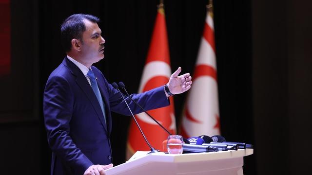 Bakan Kurum KKTC'de temel atma törenine katıldı