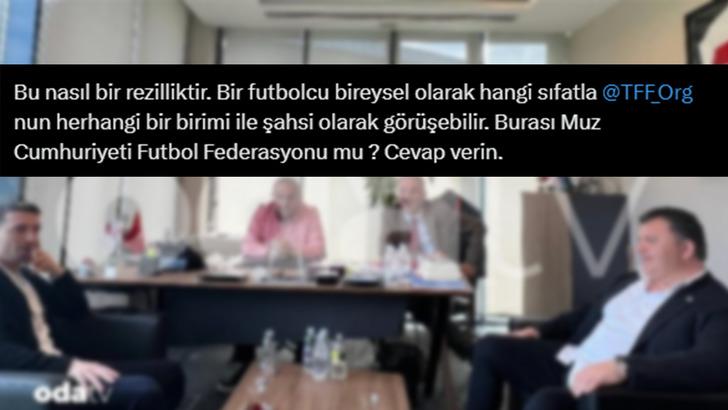 Mert Hakan Yandaş'ın TFF'nin Riva Tesisleri'nde yöneticilerle çay içtiği fotoğraf sızdırıldı, ortalık karıştı! Galatasaraylı taraftarlar sosyal medyayı yangın yerine çevirdi G3