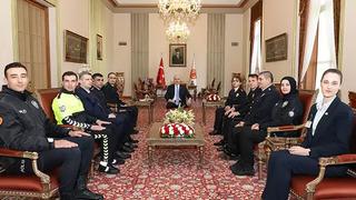 TBMM Başkanı Numan Kurtulmuş Meclis Koruma Daire Başkanlığı personelini kabul etti