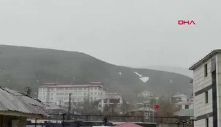 Bingöl'de kar yağışı! Karlıova'da etkili oldu