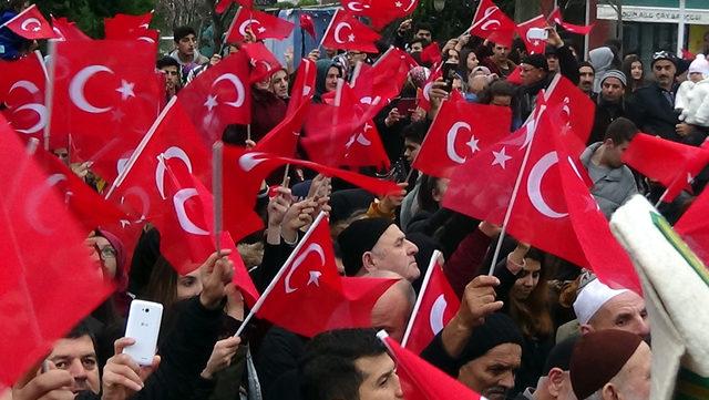 Bursa'da Mehmetçik'e destek mitingi