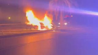 Manavgat'ta kaza sonrası yanan aracın 16 yaşındaki sürücüsüne para cezası