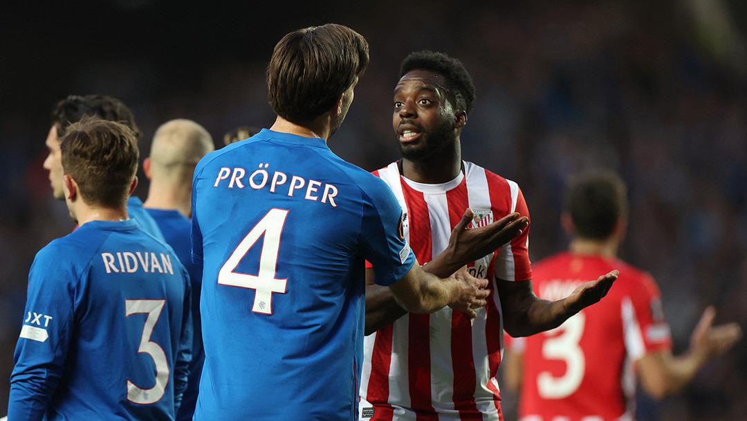 B&ouml;yle bir ma&ccedil; 40 yılda bir oynanır! Fenerbah&ccedil;e'yi elemişlerdi, başlarına gelmeyen kalmadı... Rangers-Athletic Bilbao ma&ccedil;ında inanılmaz son