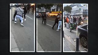 Yol ortasında pata küte birbirlerine girdiler! Silah çekip etrafa rastgele ateş etti...