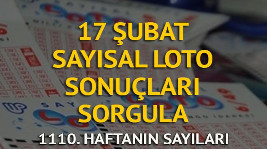 Sayısal Loto sonuçları 17 Şubat: Sayısal Loto 1110. hafta sonucu ve sayıları (MPİ canlı çekiliş)