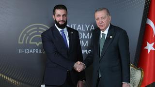 Cumhurbaşkanı Erdoğan, Ahmed Şara ile görüştü