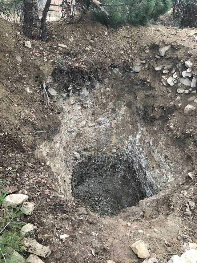Osmaneli’de izinsiz kazıya 5 gözaltı