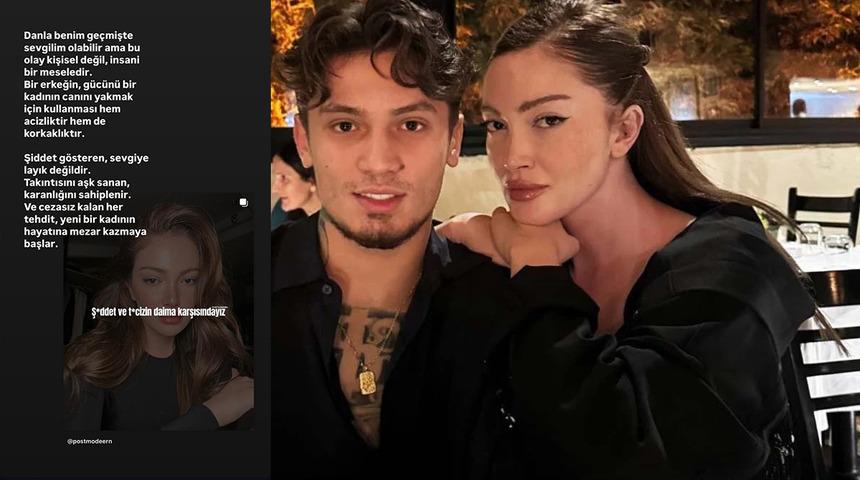 Eski sevgili Emirhan Çakal'dan Danla Bilic'e destek mesajı! “Şiddet gösteren, sevgiye layık değildir"