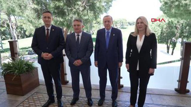 Cumhurbaşkanı Erdoğan, Bosna Hersek Devlet Başkanlığı Konseyi üyelerini kabul etti