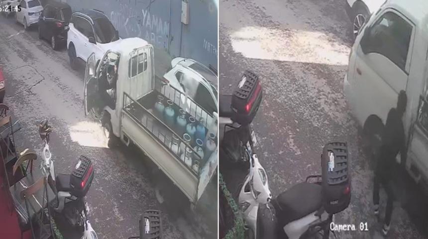 13 yaşındaki Yusuf, tüp yüklü kamyoneti durdurarak faciayı önledi