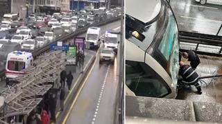 Avcılar'da iki metrobüs çarpıştı: 16 yolcu yaralandı