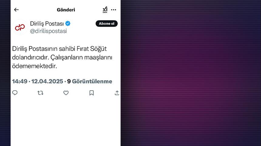 Diriliş Postası'nın sahibi Fırat S&ouml;ğ&uuml;t hakkında 'dolandırıcılık' iddiası! Sosyal medya hesabından paylaşıldı: "&Ccedil;alışanların maaşını &ouml;demiyor..."