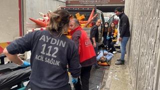 Kamyonet, altgeçitte çalışma yapan işçilerin aracına çarptı: 6 yaralı