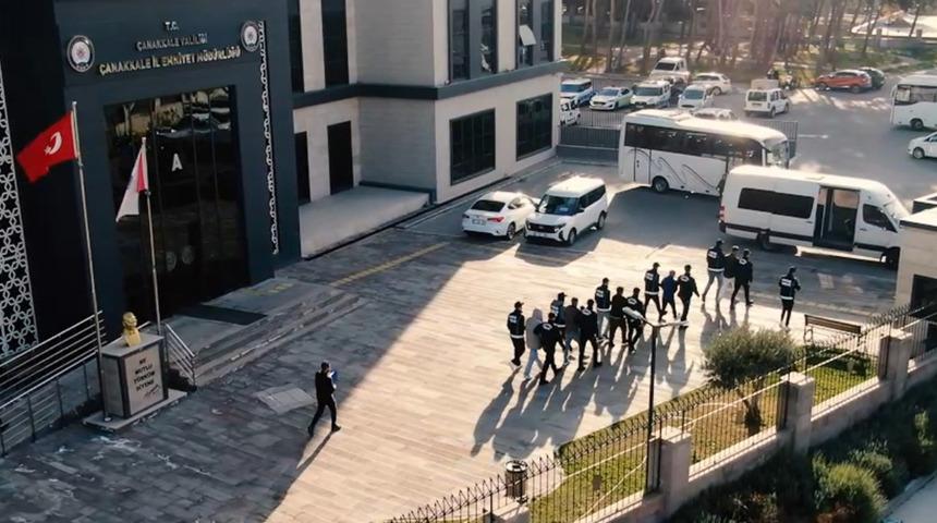 Çanakkale’de zehir tacirlerine darbe! Uyuşturucu operasyonunda 9 kişi tutuklandı