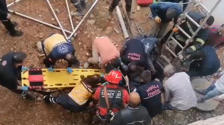 Bodrumda akıllara durgunluk veren olay! Bir işçi, metrelerce derinlikteki beton kuyuya düştü