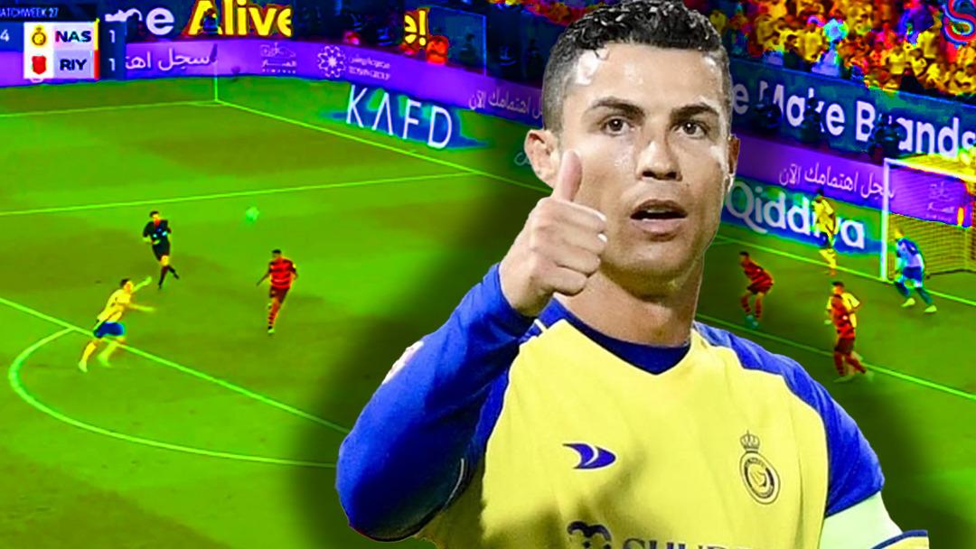 Cristiano Ronaldo'dan akıllara durgunluk verecek gol! 40 yaşında d&uuml;nyayı kasıp kavurmaya devam ediyor...