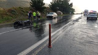 Aydın'da otomobille çarpışan motosikletin sürücüsü hayatını kaybetti