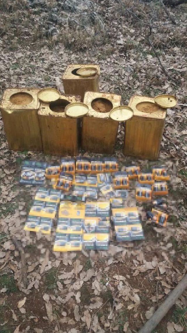 Bitlis'te PKK'nın el yapımı patlayıcıları bulundu