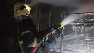 Kahramanmaraş'ta işçilerin kaldığı konteynerlerde yangın