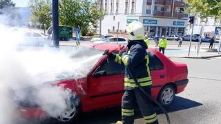 Kahramanmaraş'ta otomobil yangını