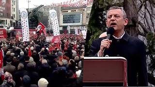 Özgür Özel kalabalığı duyunca kendini tutamadı: Normalde yapmam ama yuhalayın o namussuzu!