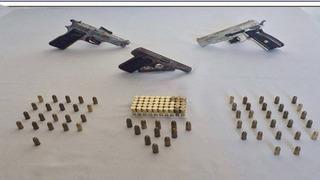 Ardahan'da 3 ruhsatsız tabanca ve 109 fişek ele geçirildi